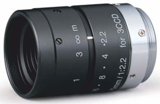 Fujinon TF25DA-8B 1/3" Fixed Focal lens 3 CCD Lens