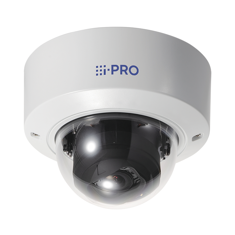 I-Pro WVS22500V3LG 5MP Vandal Resistant Indoor Dome Network Camera, Smoke Dome
