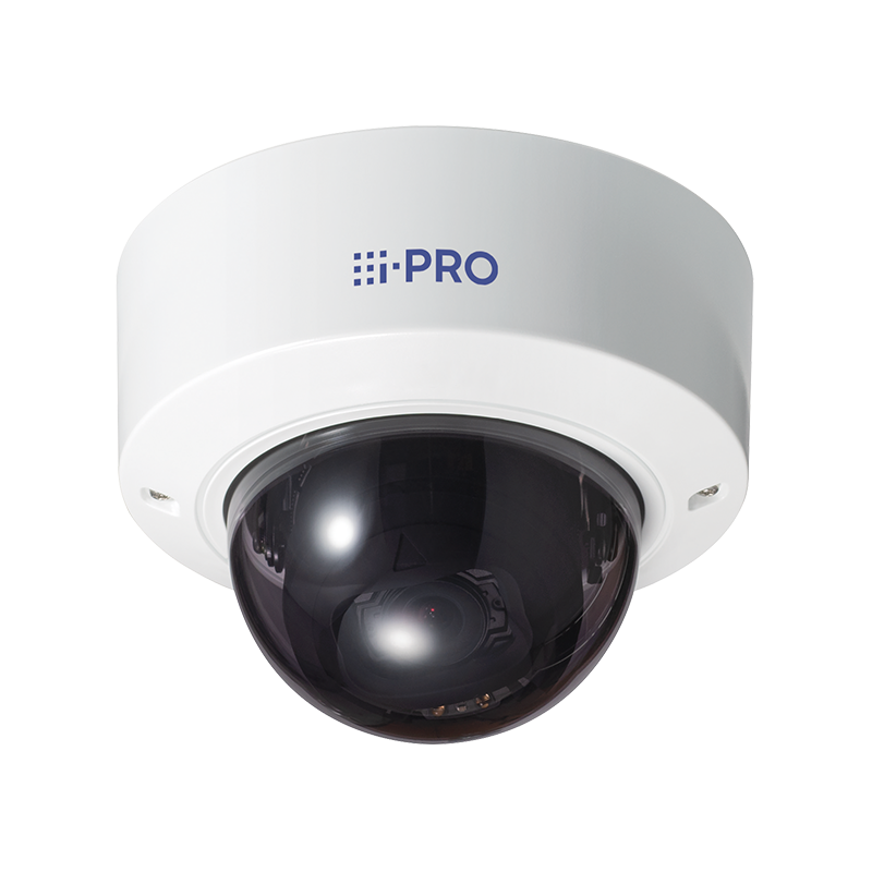 I-Pro WVS22700V2LG 4K Vandal Resistant Indoor Dome Network Camera, Smoke Dome